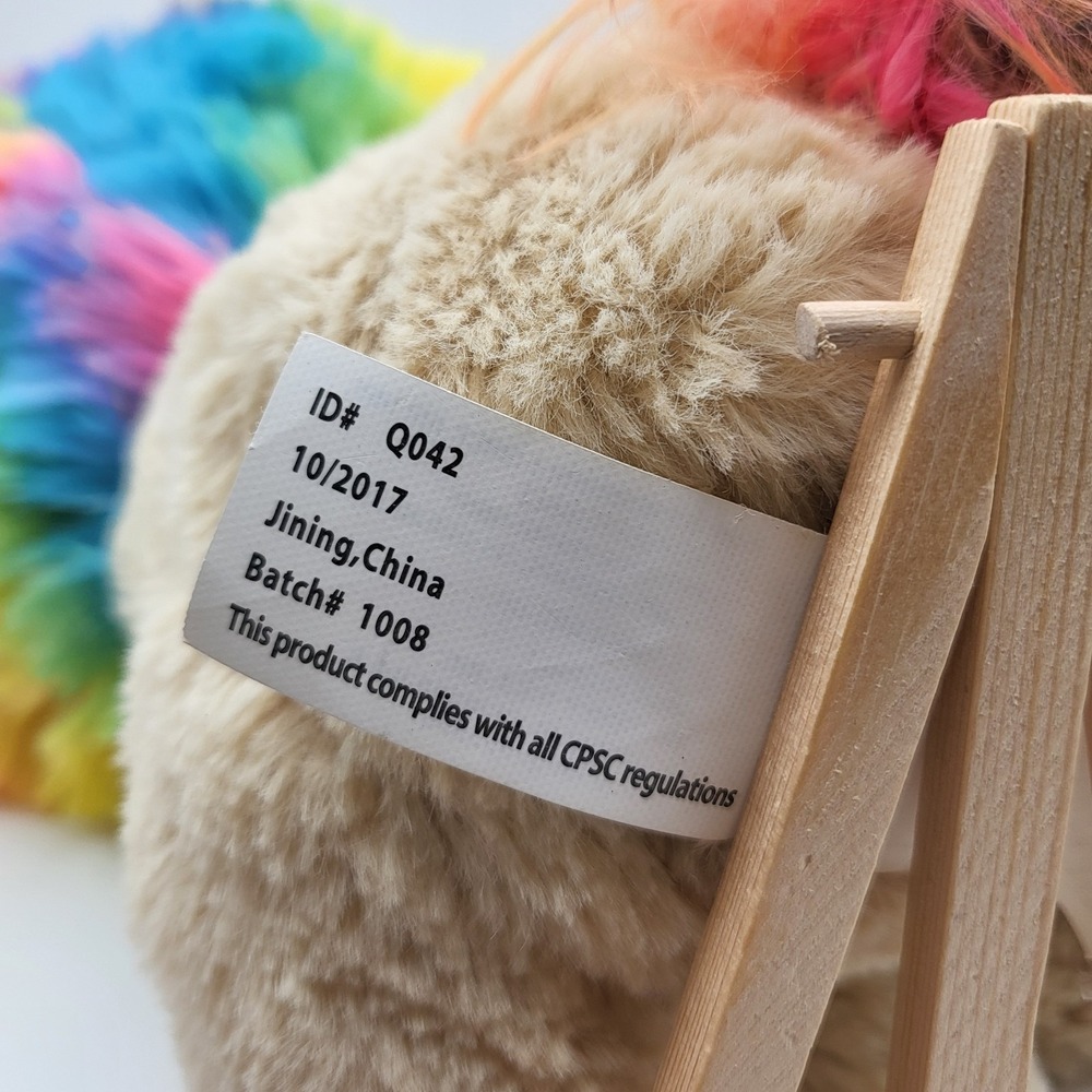 Kellytoy LionCorn Rainbow Lion Unicorn Tie Dye Plush Stuffed Animal Colorful Cub - Picture 8 of 8